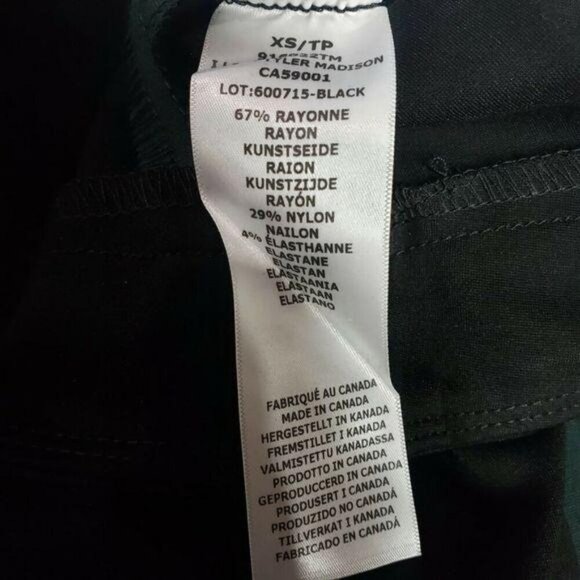 NWT iltm Nessa Leggings I Love Tyler Madison Women's‎ Size XS NEW Black - Picture 10 of 11